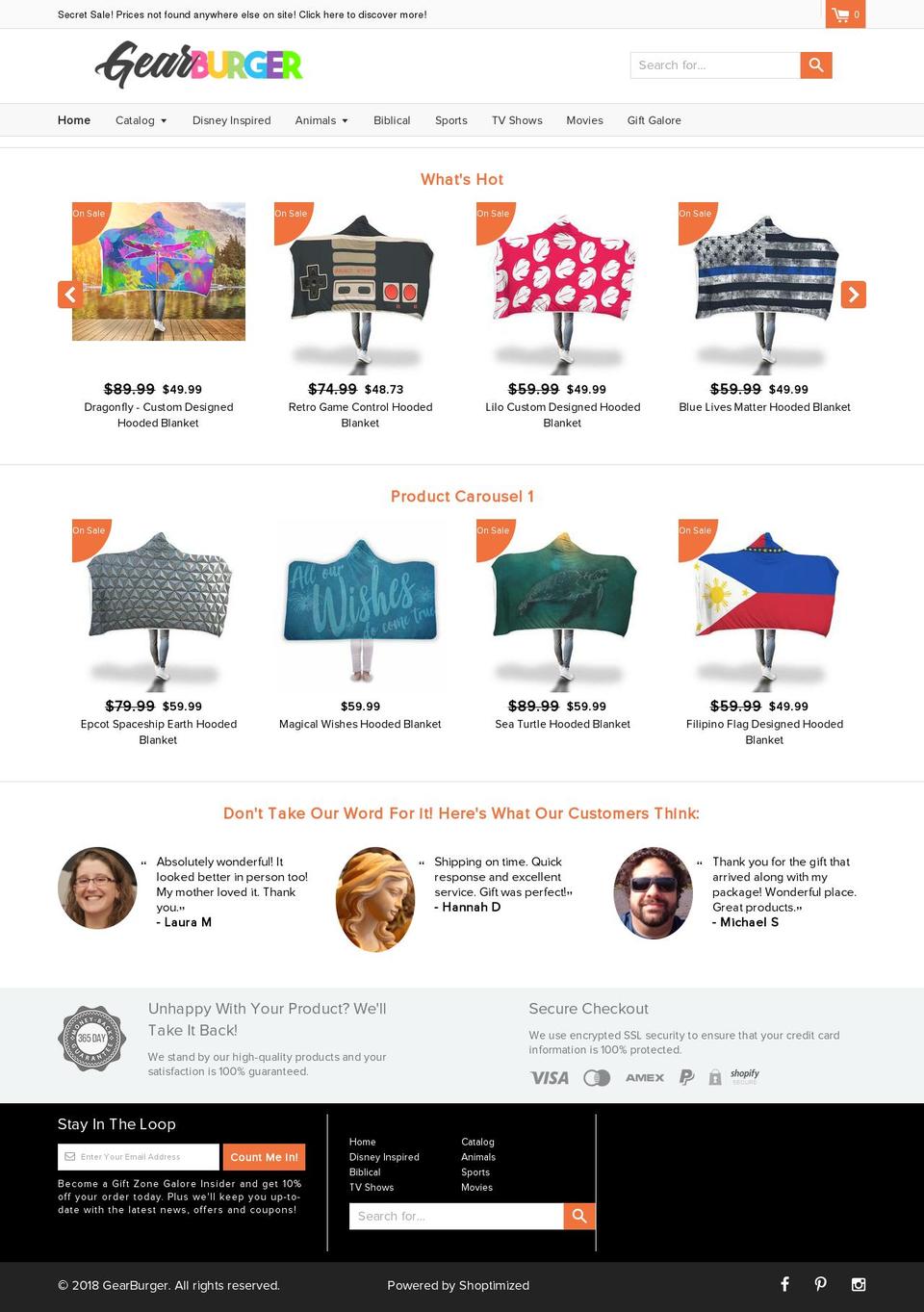 gearburger.com shopify website screenshot