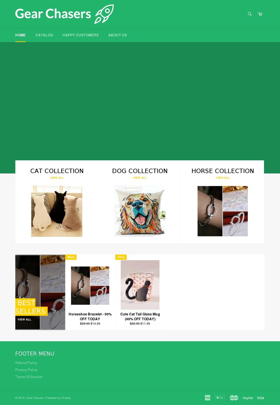 gearchasers.com — Shopify storefront screenshot