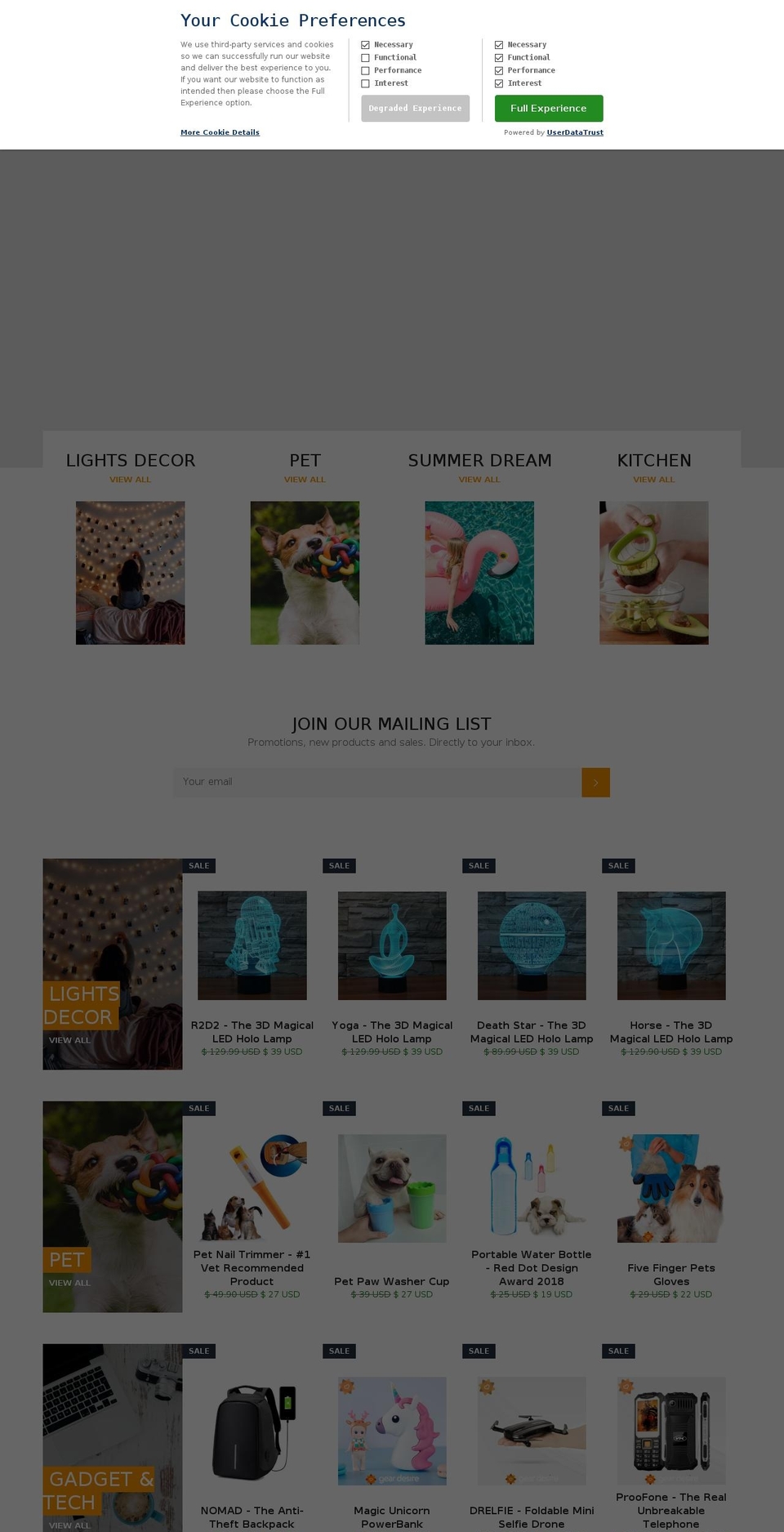 geardesire.com shopify website screenshot