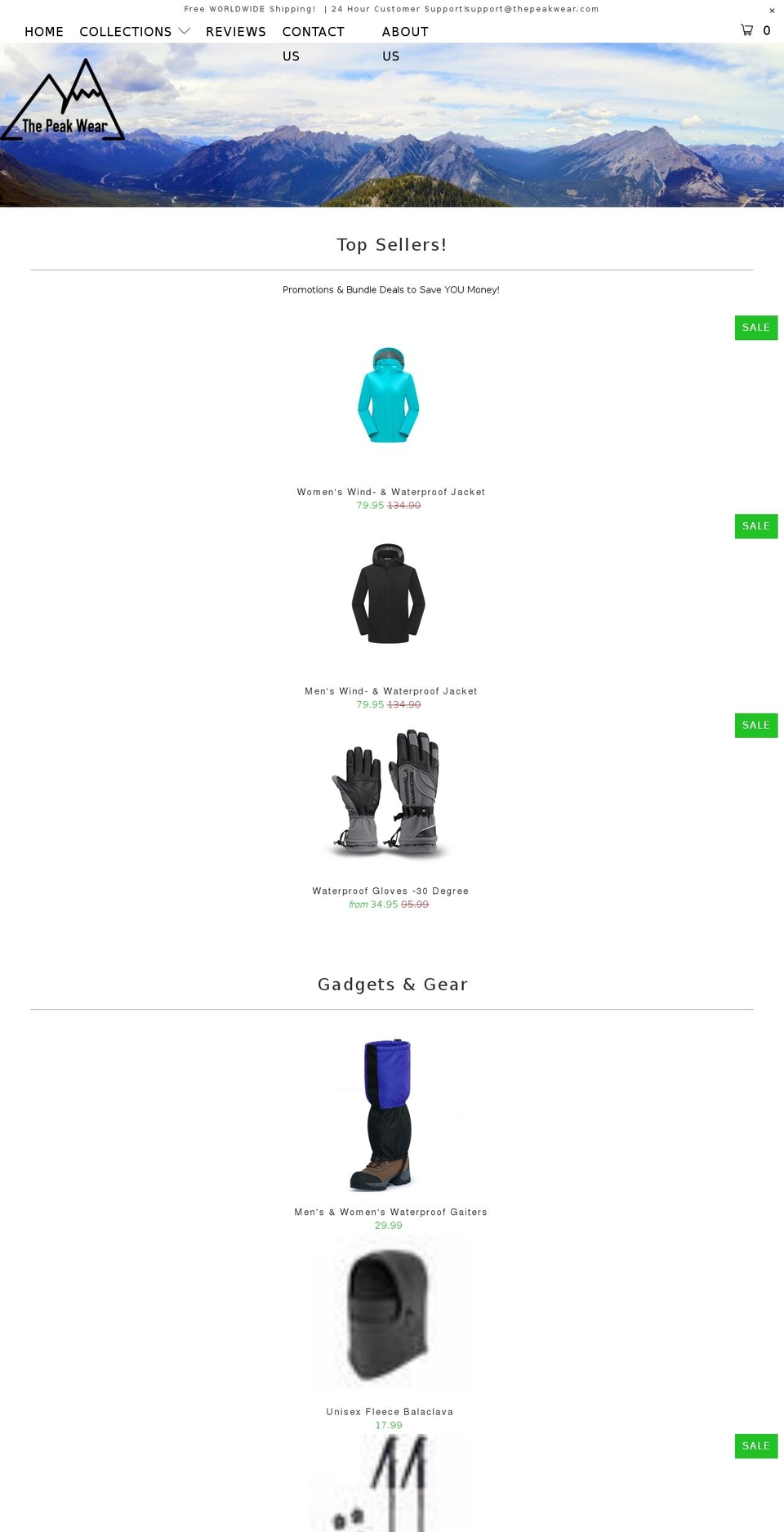geardesireshop.com — Shopify storefront screenshot