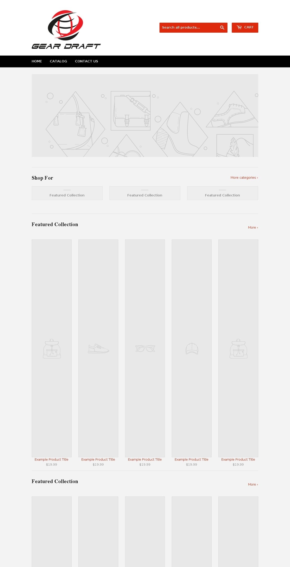 geardraft.com — Shopify storefront screenshot