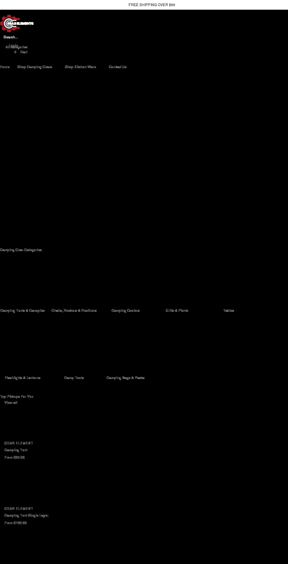 gearelements.com shopify website screenshot