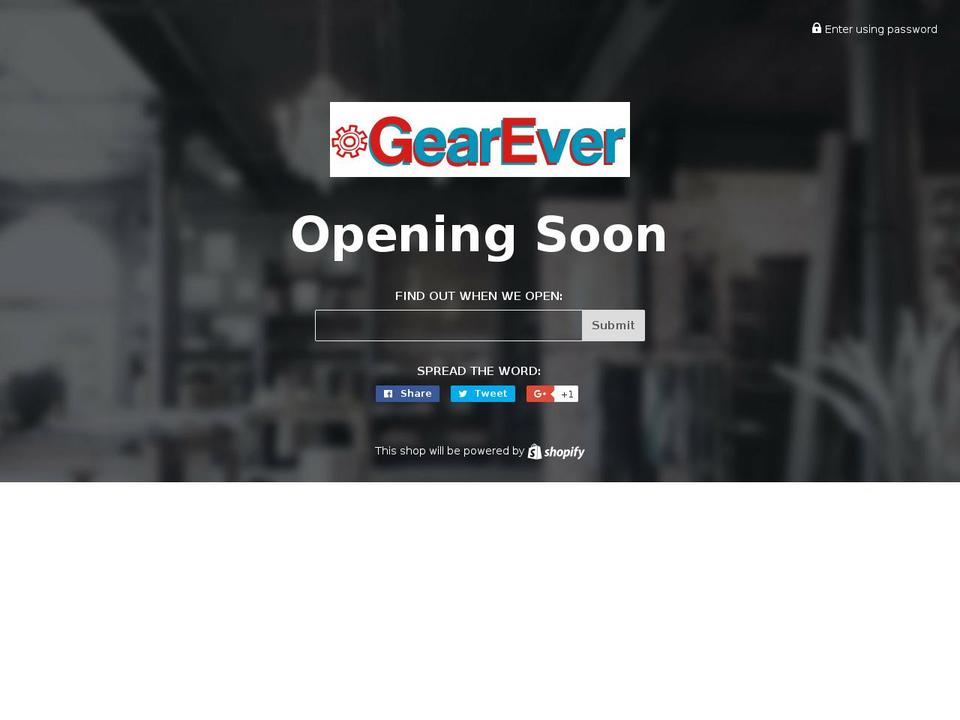gearever.com — Shopify storefront screenshot