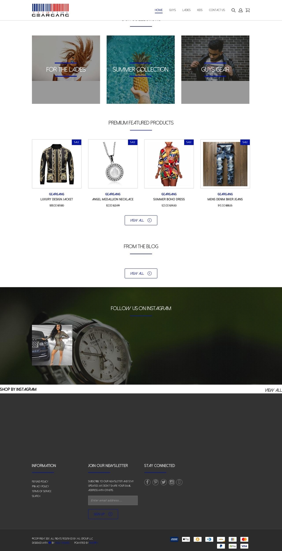 Chicago Shopify theme site example geargangonline.com