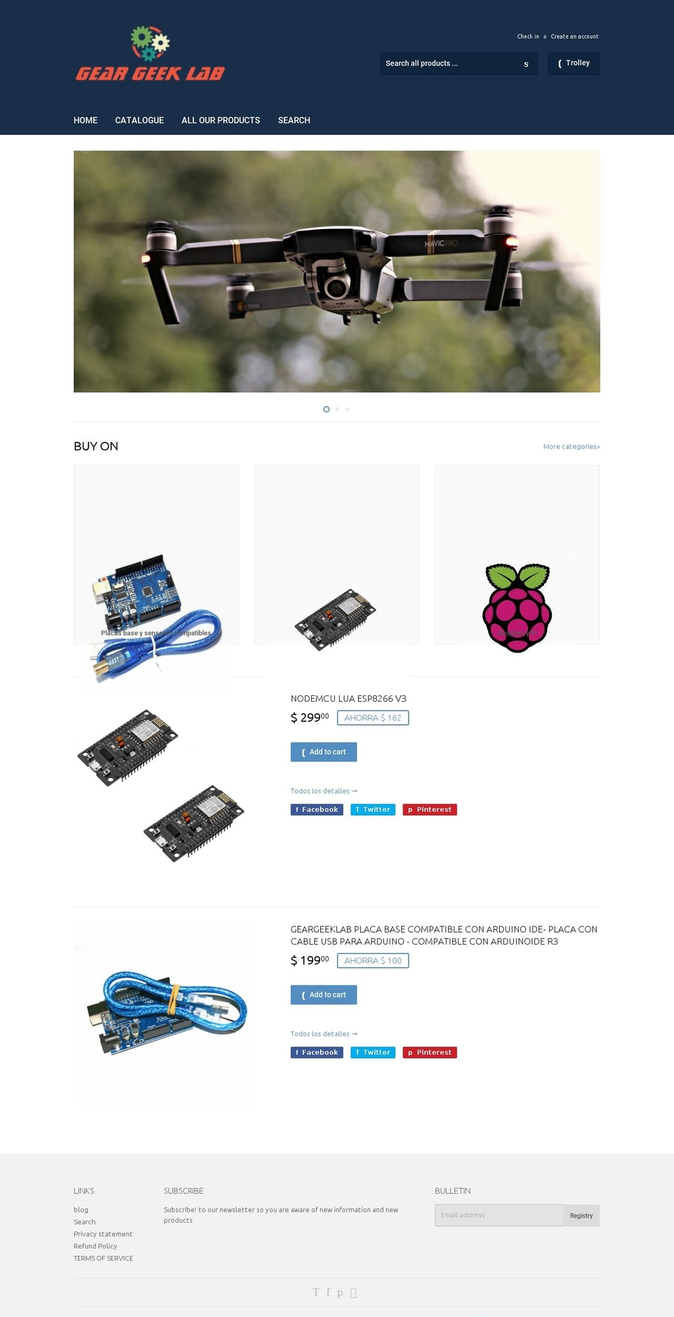 geargeeklab.com — Shopify storefront screenshot