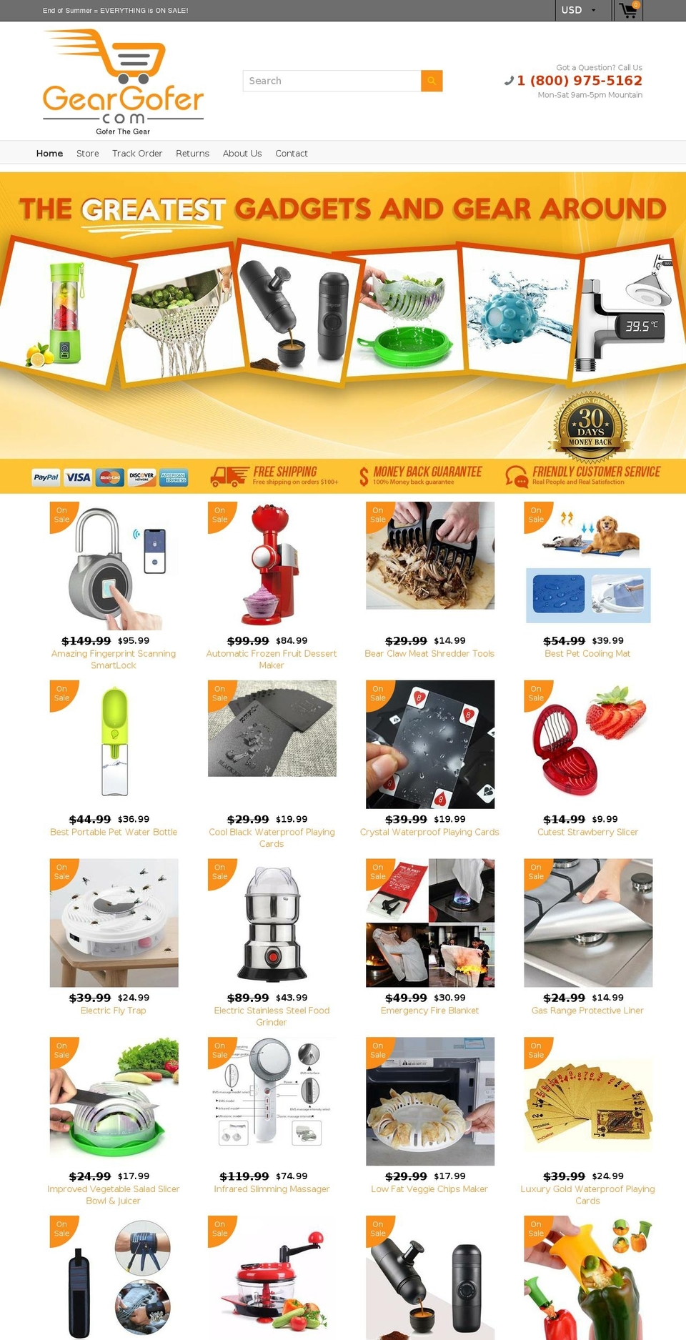 geargoferstore.com — Shopify storefront screenshot