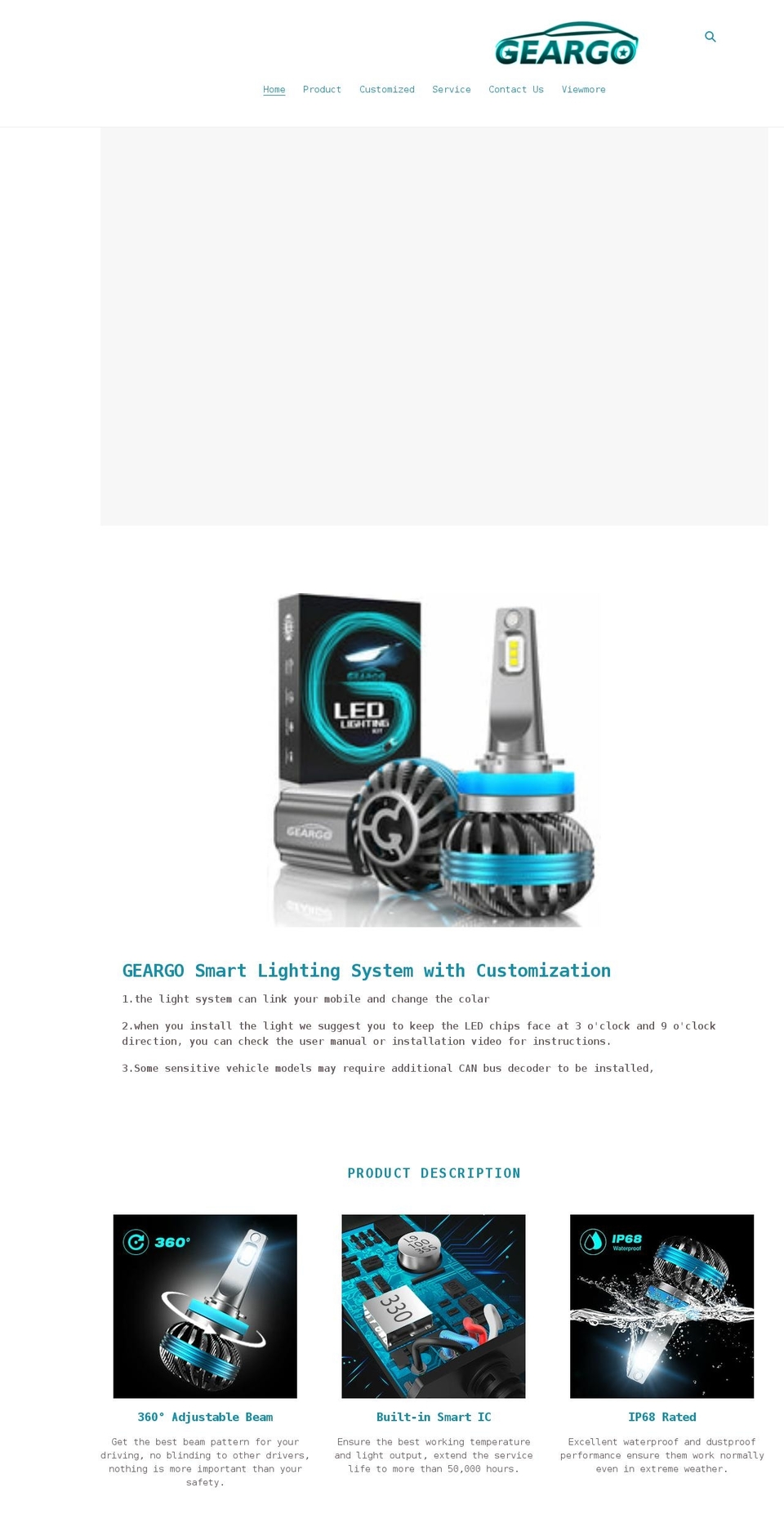 geargotech.com shopify website screenshot