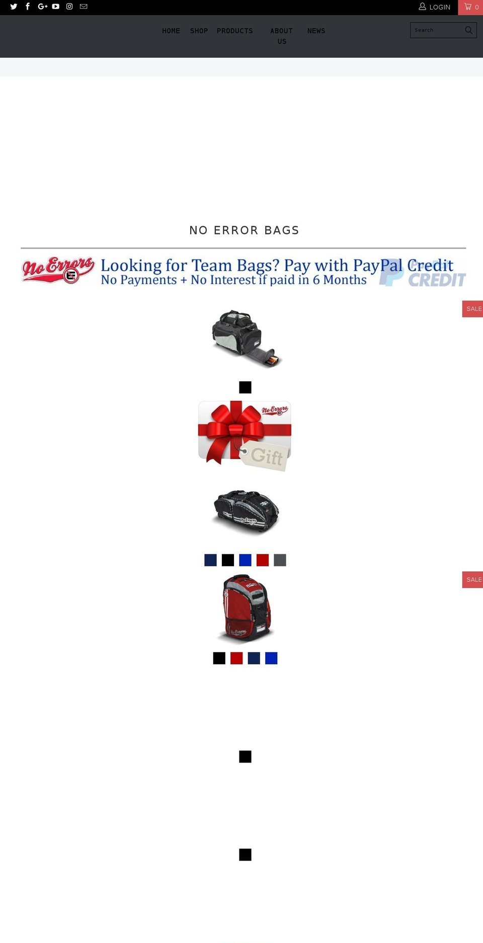 gearguardsports.com — Shopify storefront screenshot