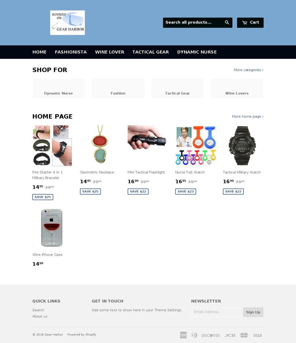 gearharbor.com — Shopify storefront screenshot