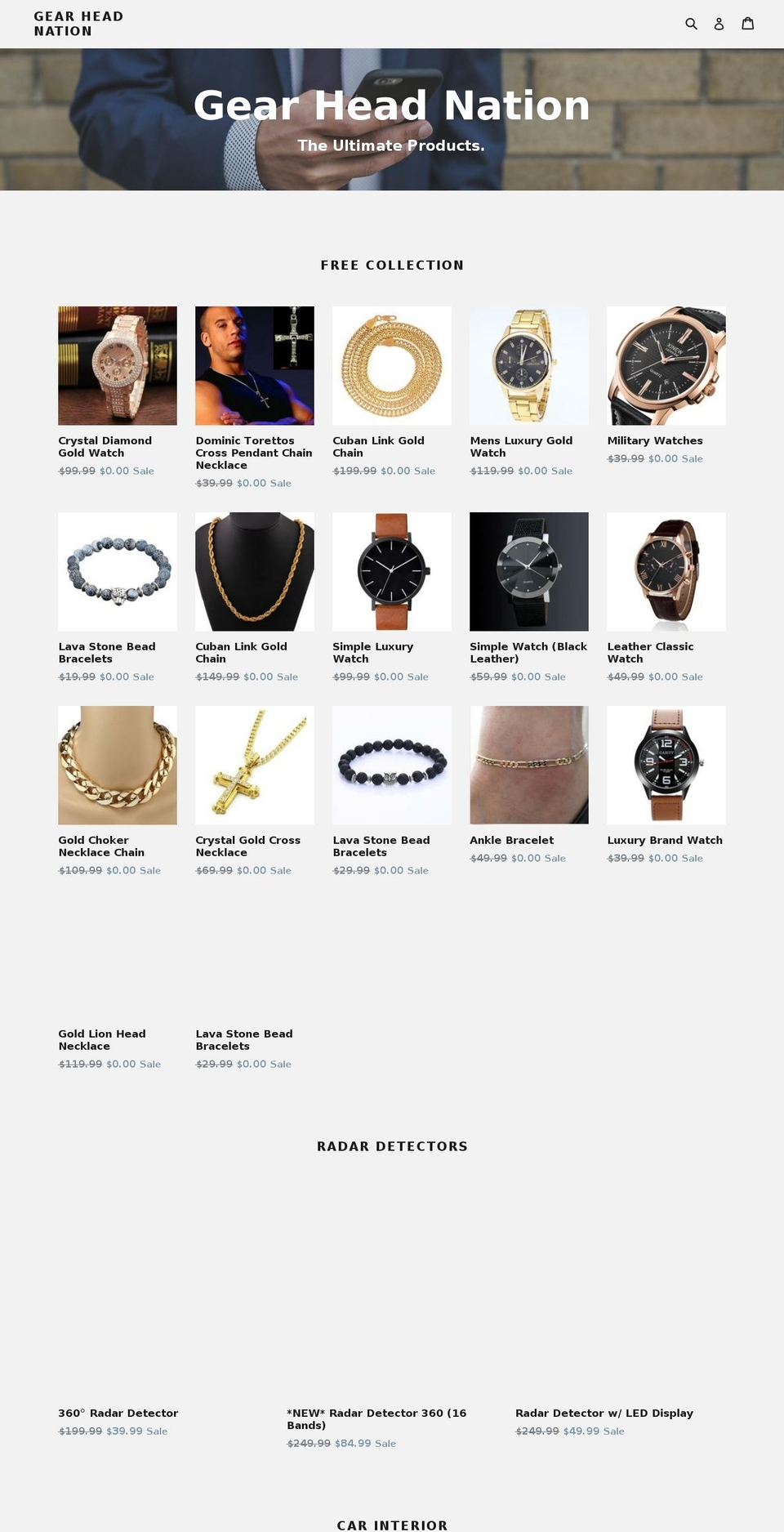 gearheadsnation.com shopify website screenshot