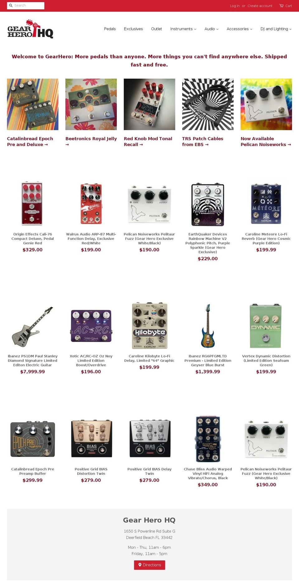 gearhero.com shopify website screenshot