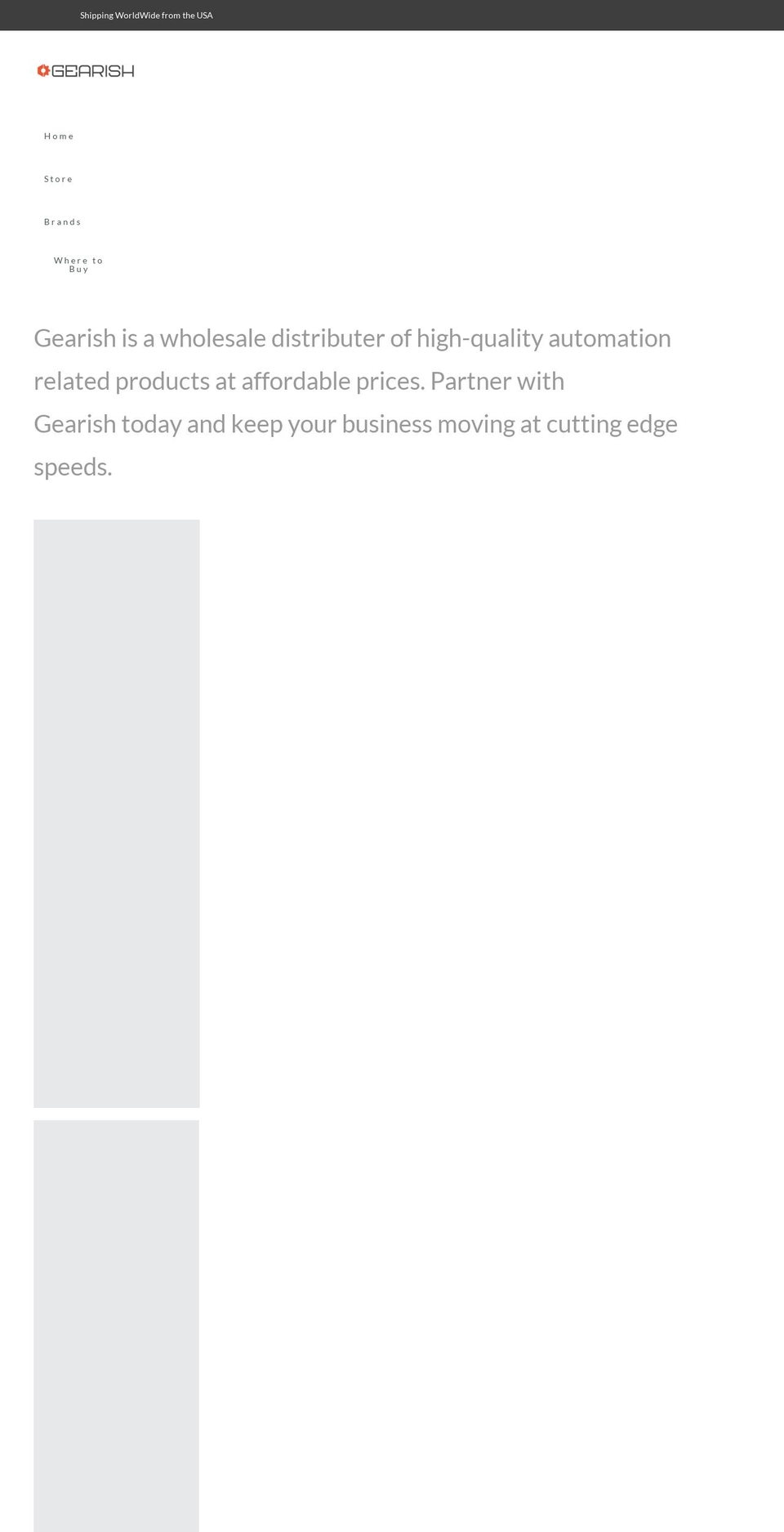 gearish.com shopify website screenshot