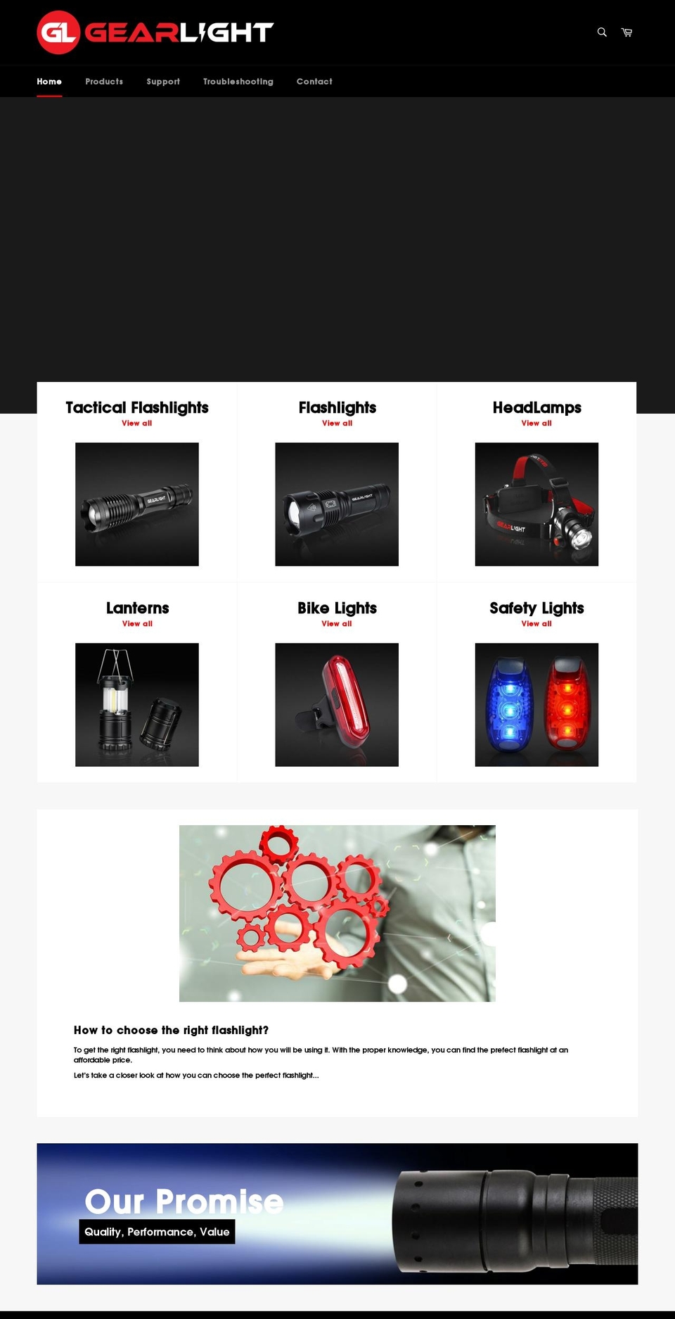 GearLight (Venture) - Hovhannes Sargsyan Shopify theme site example gearlight.com