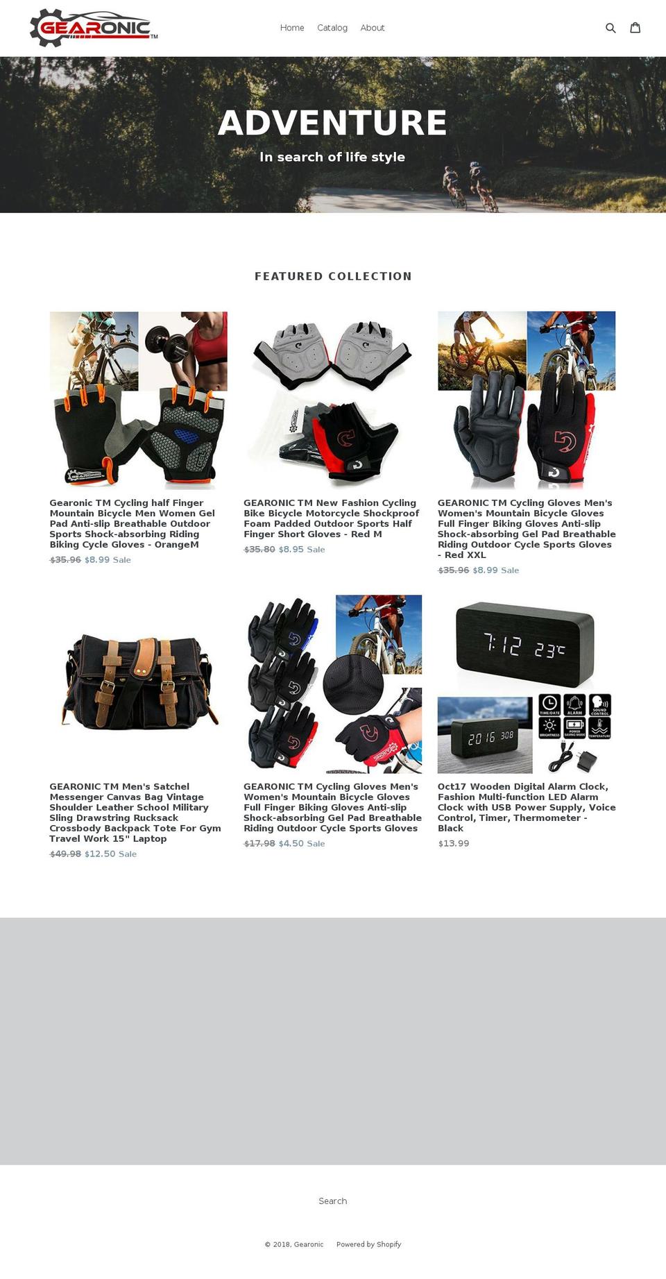 gearonic.com shopify website screenshot