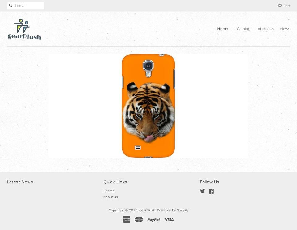 gearplush.com shopify website screenshot