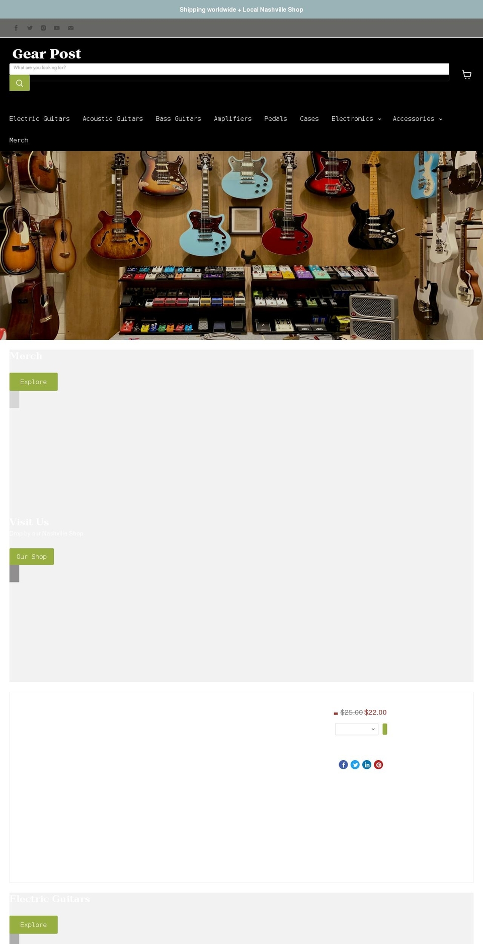 gearpost.com shopify website screenshot