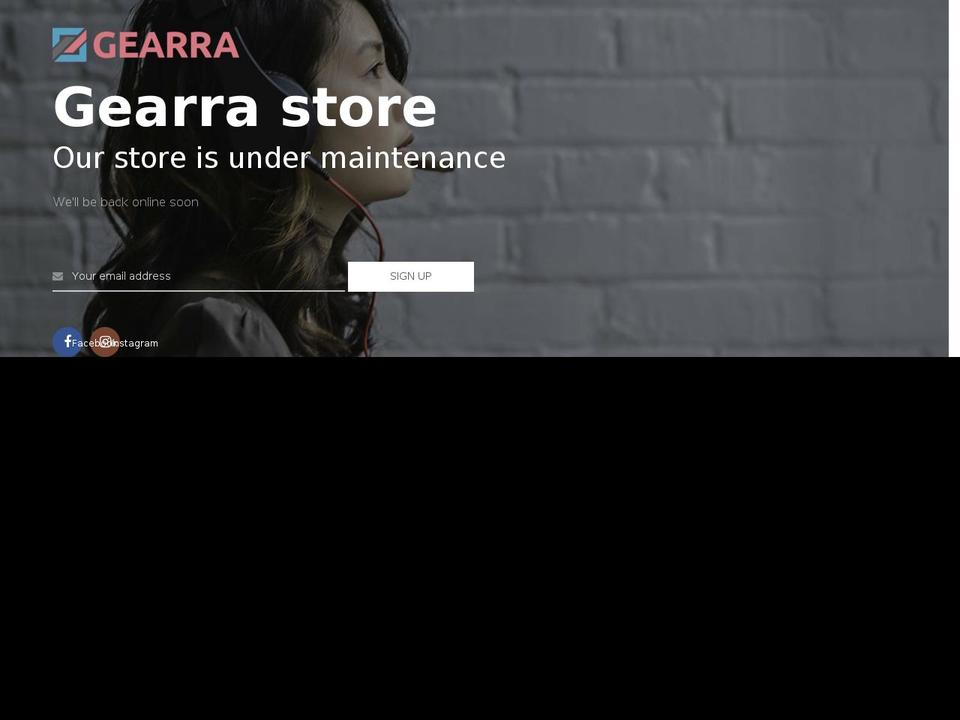 gearra.com — Shopify storefront screenshot