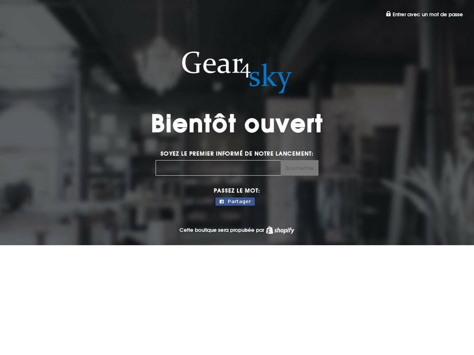 gears4sky.com — Shopify storefront screenshot