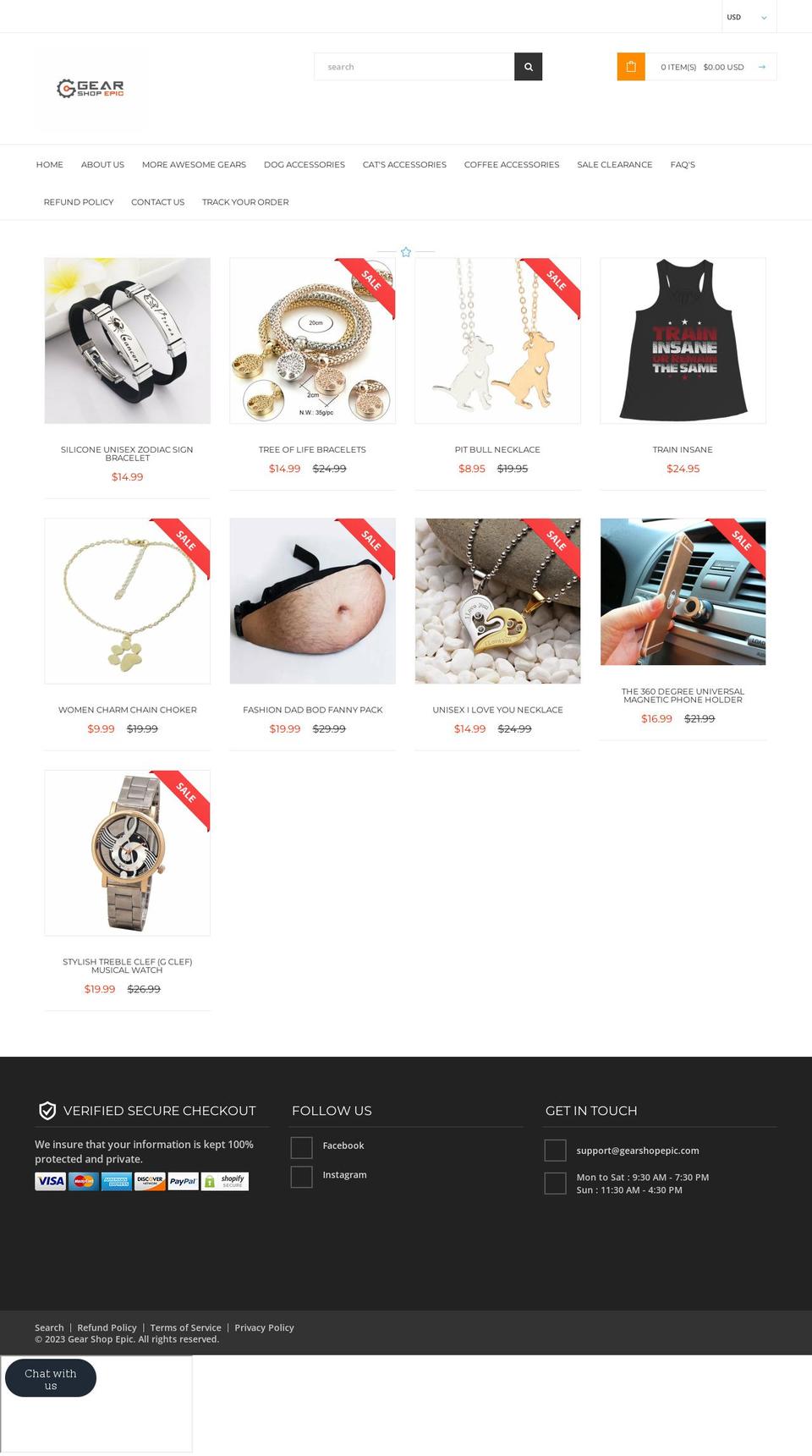 slingly-theme-v1-0 Shopify theme site example gearshopepic.com