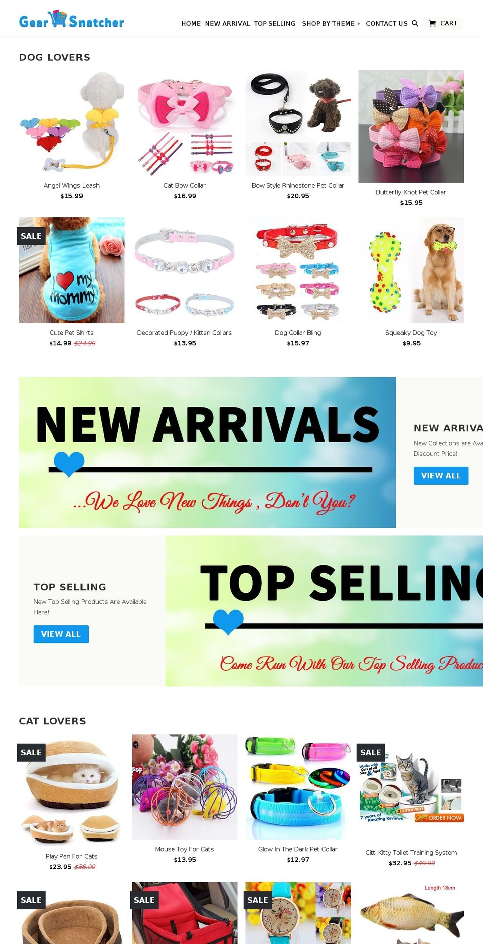 gearsnatcher.net shopify website screenshot