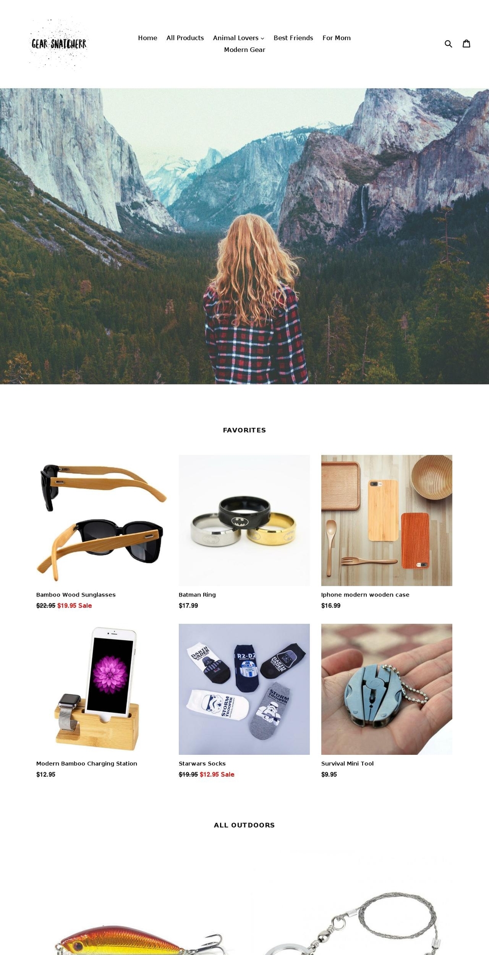 gearsnatcherr.com — Shopify storefront screenshot