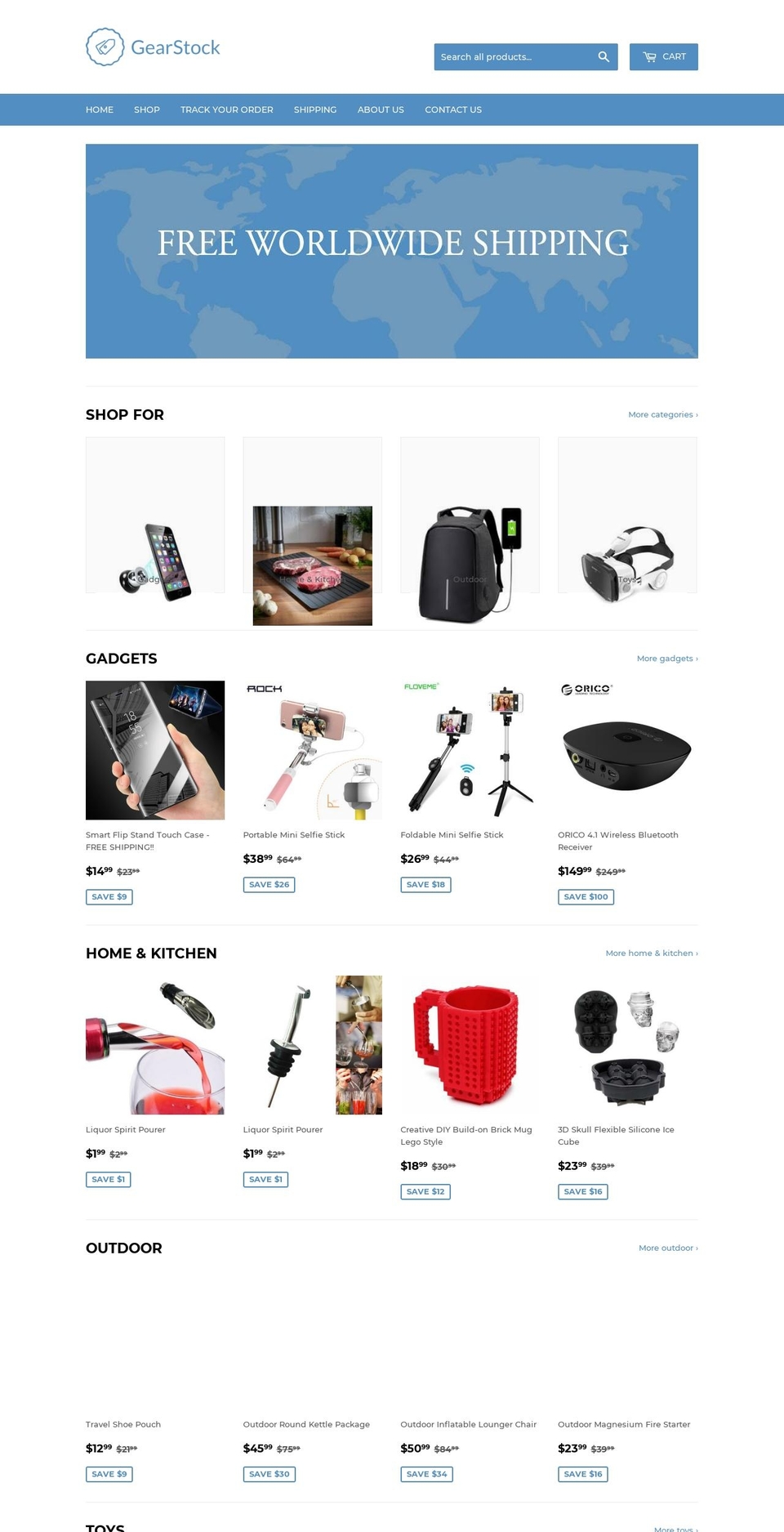 gearstock.net shopify website screenshot