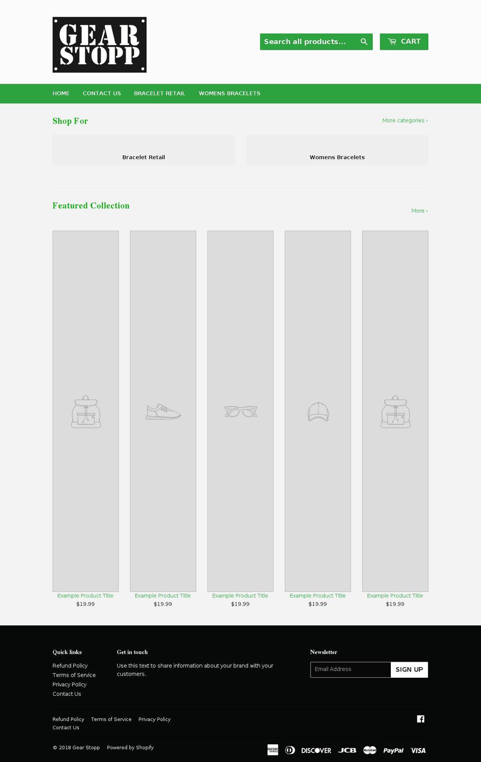 gearstopp.com — Shopify storefront screenshot