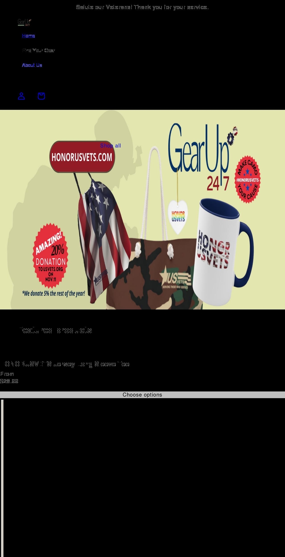 gearup247.com shopify website screenshot