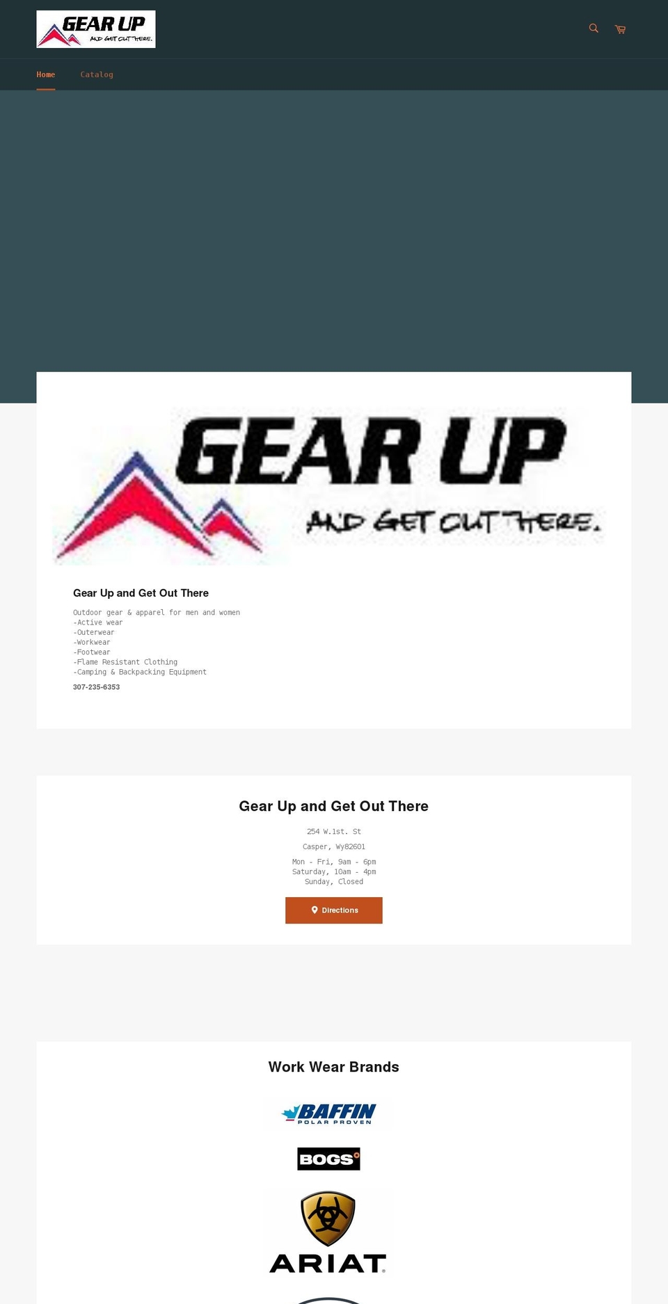 gearupandgetouthere.myshopify.com shopify website screenshot