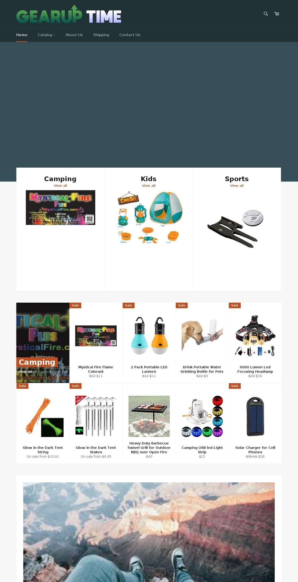 gearuptime.com — Shopify storefront screenshot