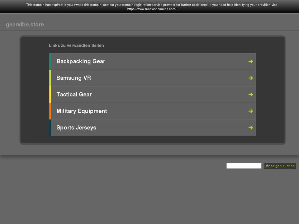 gearvibe.store shopify website screenshot