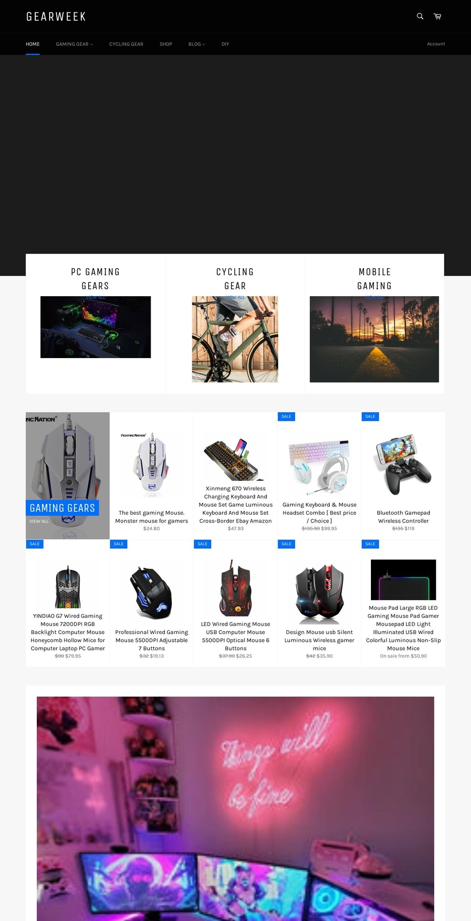 gearweek.club shopify website screenshot