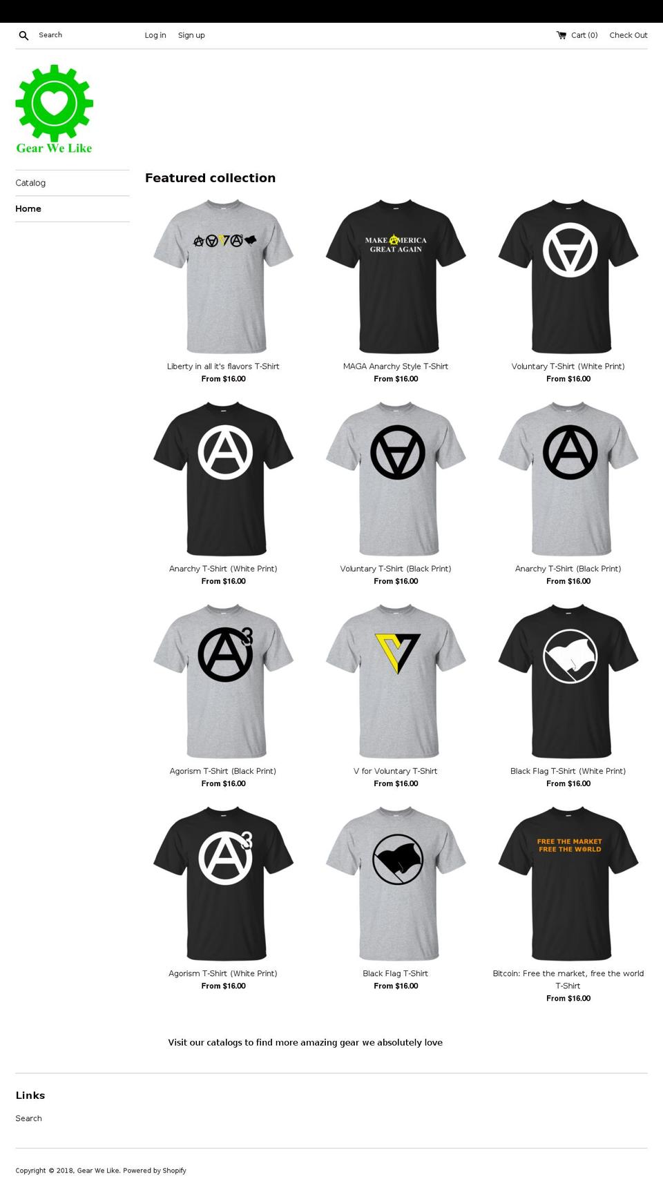 gearwelike.com — Shopify storefront screenshot