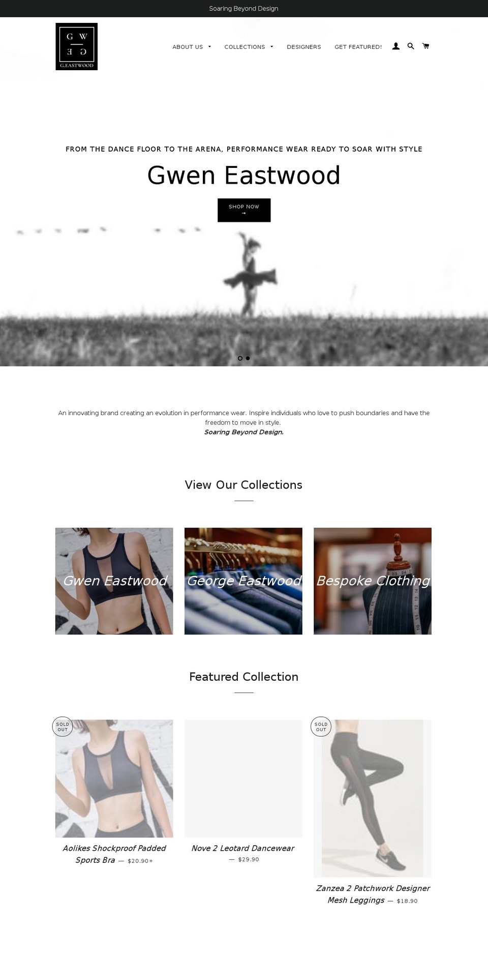 geastwood.com — Shopify storefront screenshot