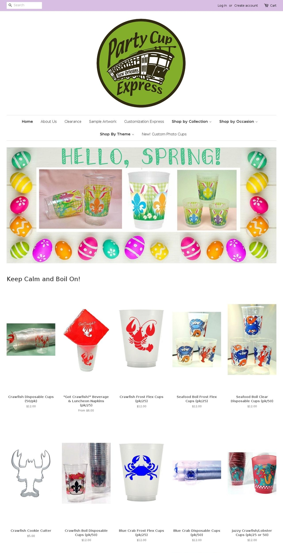geauxcups.com shopify website screenshot