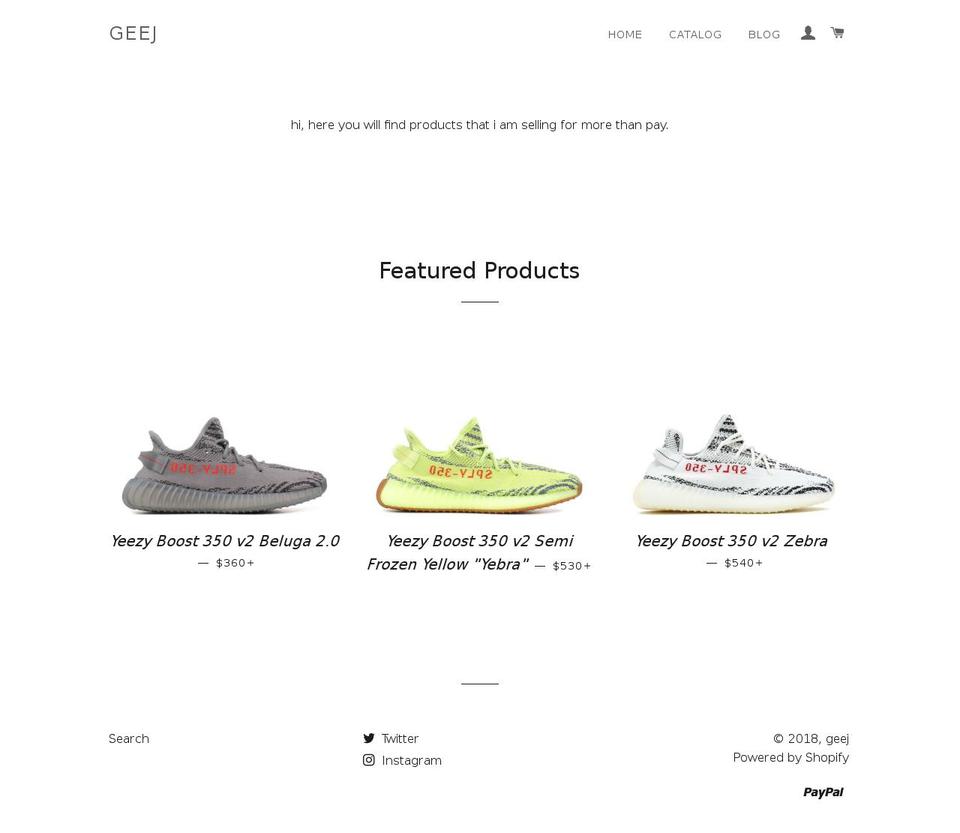 geej.supply shopify website screenshot