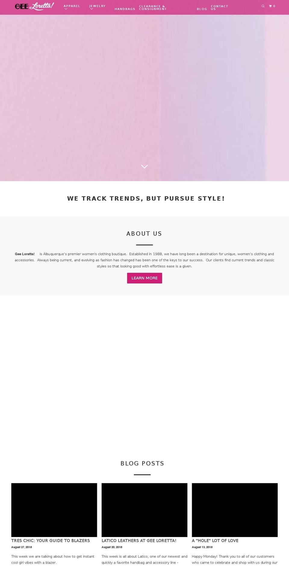 geejewels.com — Shopify storefront screenshot