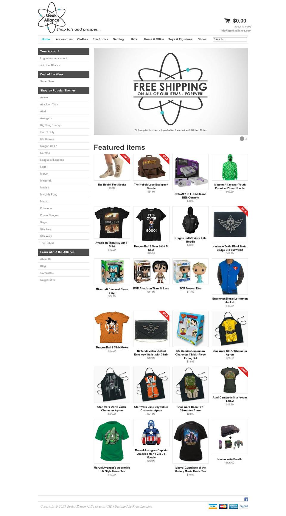 geekalliance.com shopify website screenshot