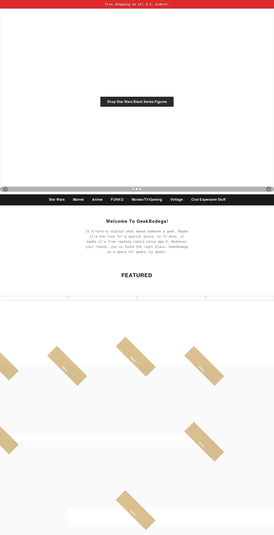 geekbodega.com shopify website screenshot