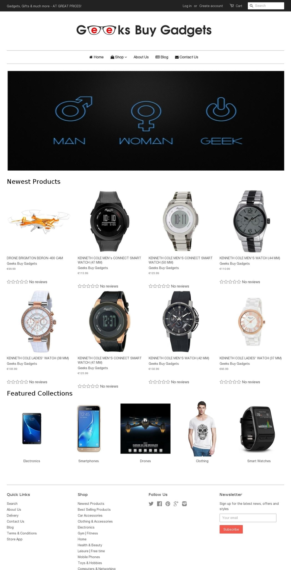 geekbuygadgets.com shopify website screenshot
