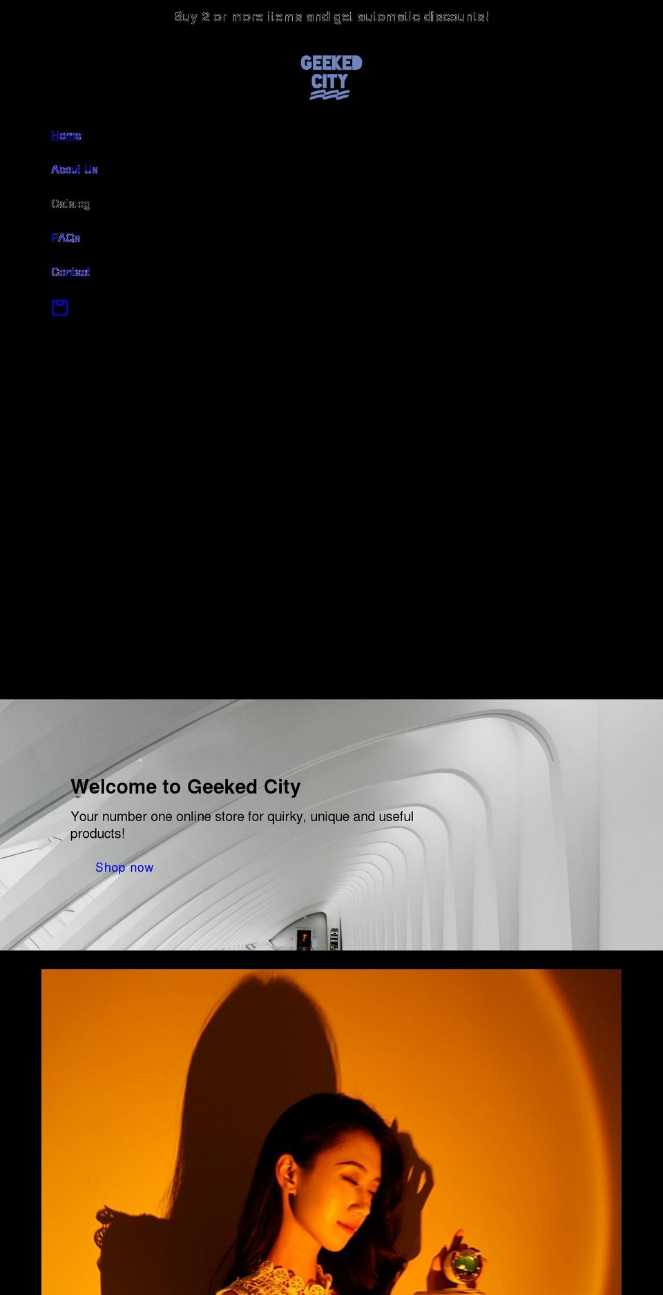 geekedcity.com shopify website screenshot