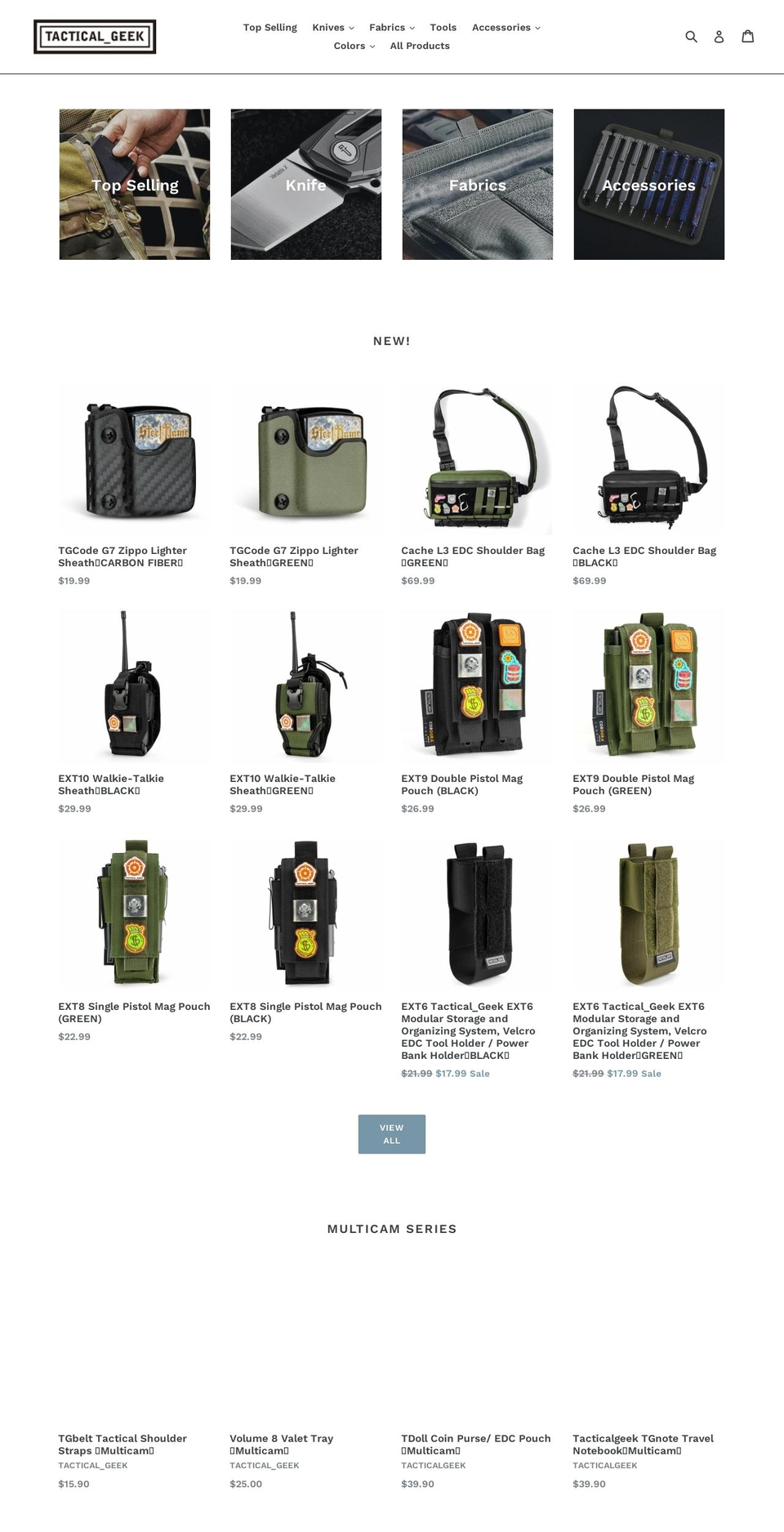 geekedcstore.com — Shopify storefront screenshot