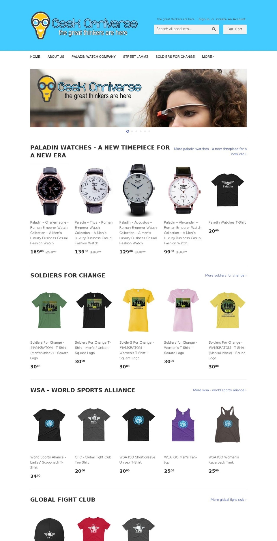 geekomniverse.myshopify.com shopify website screenshot
