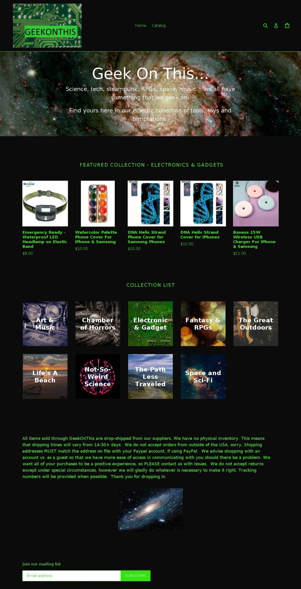 geekonthis.com — Shopify storefront screenshot