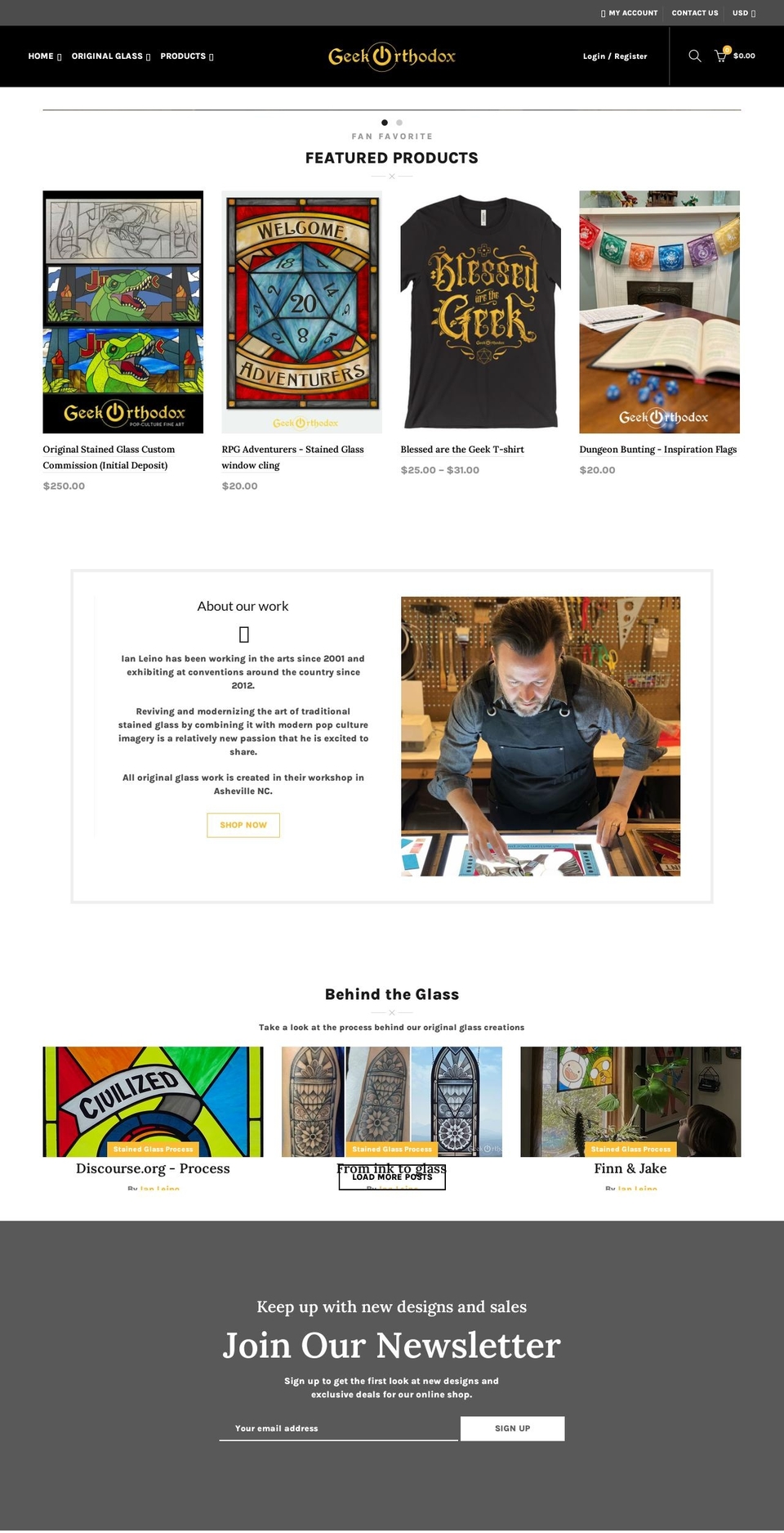 geekorthodox.com shopify website screenshot