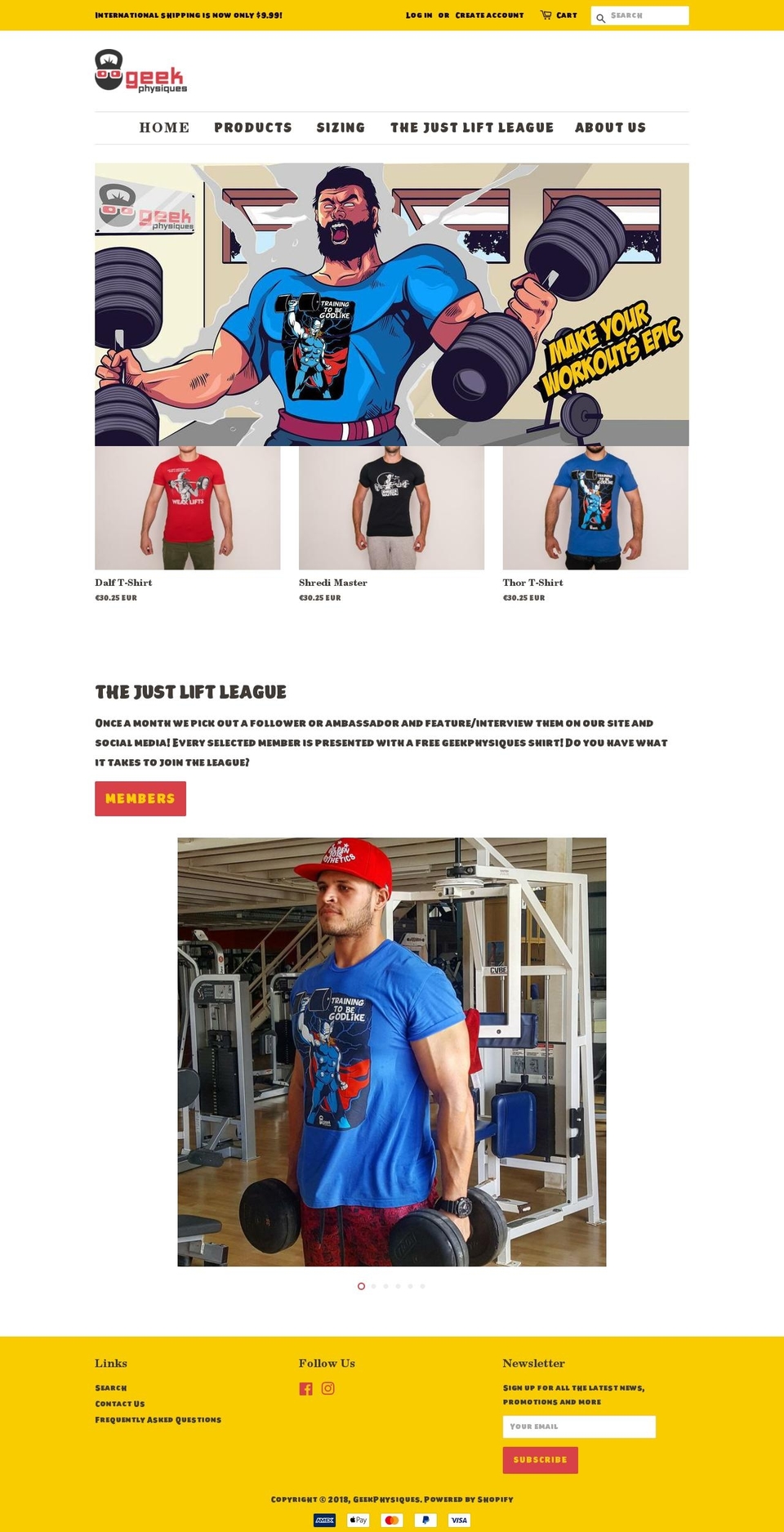 geekphysiques.com — Shopify storefront screenshot