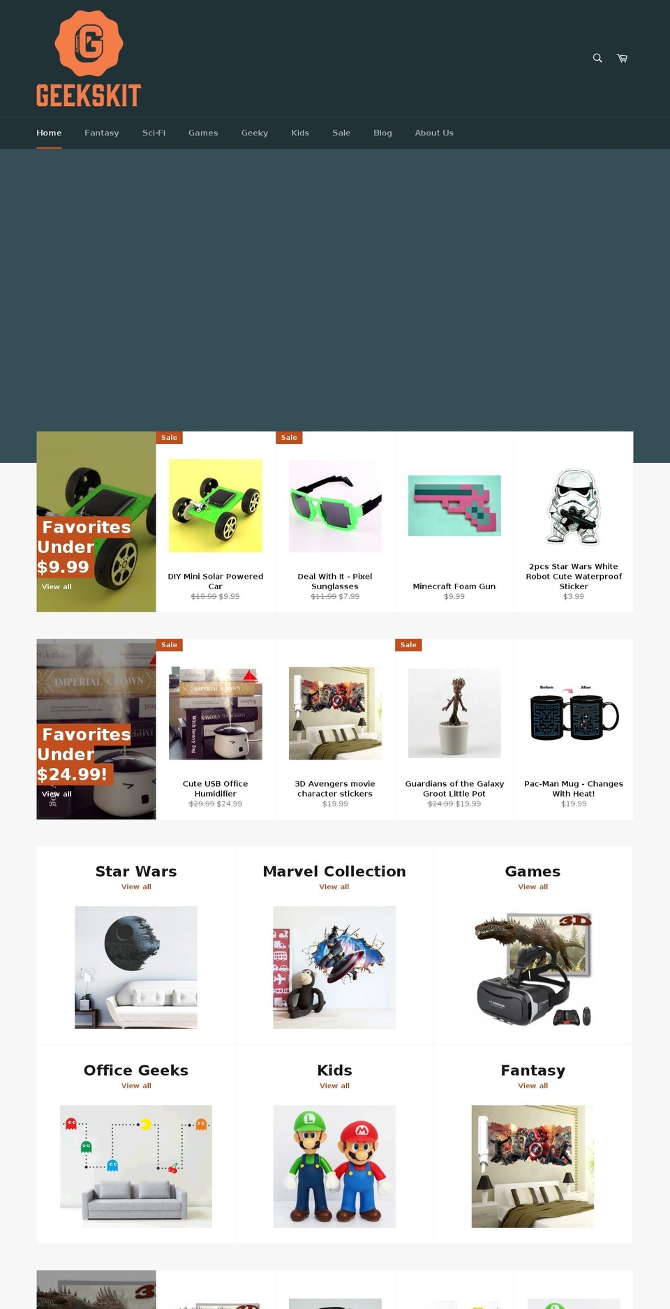 geeksface.com shopify website screenshot