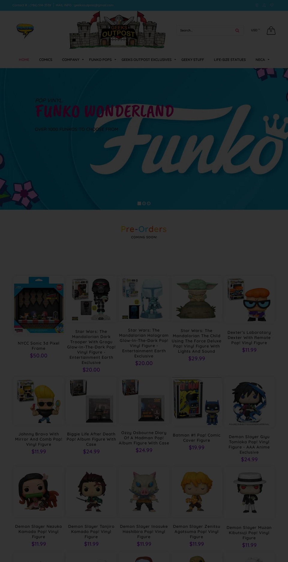 geeksoutpost.com shopify website screenshot