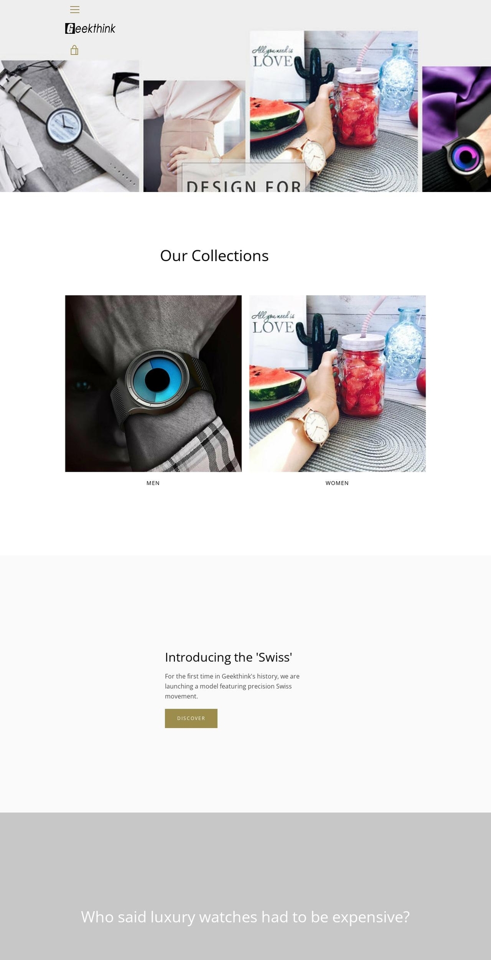 geekthink-watches.com — Shopify storefront screenshot