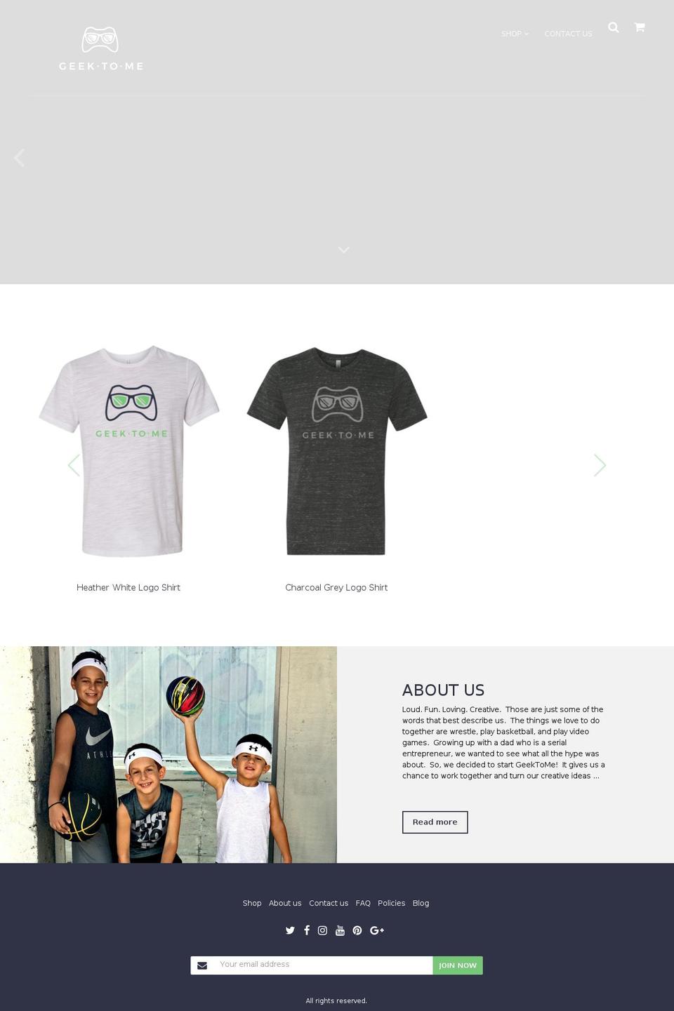 geektome.com — Shopify storefront screenshot